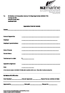 Download an Off Job Training Subsidy Claim Form